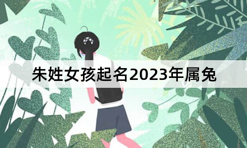 朱姓女孩起名2023年屬兔