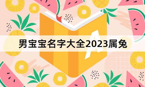 男寶寶名字大全2023屬兔