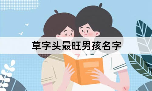 草字頭最旺男孩名字