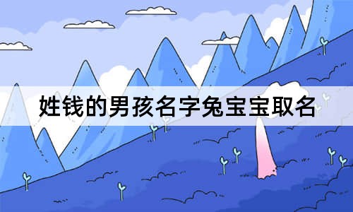 姓錢的男孩名字兔寶寶取名